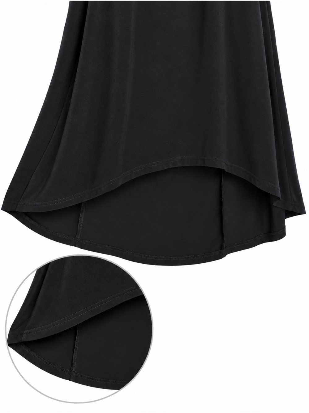 Joseph Ribkoff Black High-Low Off-Shoulder Ruffle Dress - Picture 9 of 9